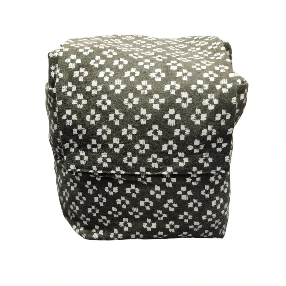 Threshold Full Ultra Soft Flannel Sheet Set Green White Geometric Pattern